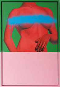 oil painting by FunnyTummy Jay Jones titled Red Form