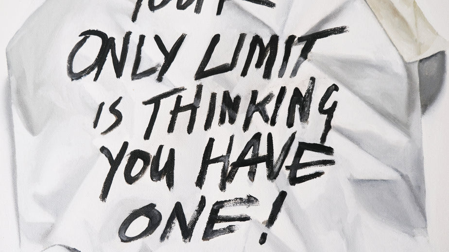 Your Only Limit Is Thinking You Have One by Jay Jones (aka FunnyTummy) |   Closeup View of Artwork 