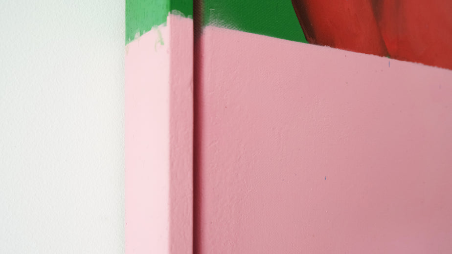 Red Form by Jay Jones (aka FunnyTummy) |   Closeup View of Artwork 