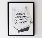 Original art for sale at UGallery.com | Results Live Far from Excuses by Jay Jones (aka FunnyTummy) | $2,350 | oil painting | 19.29' h x 25.2' w | thumbnail 3