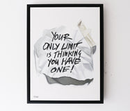 Original art for sale at UGallery.com | Your Only Limit Is Thinking You Have One by Jay Jones (aka FunnyTummy) | $2,350 | oil painting | 19.29' h x 25.2' w | thumbnail 3