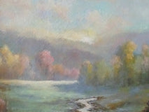 Original art for sale at UGallery.com | A Moment by Gail Greene | $475 | oil painting | 16' h x 12' w | thumbnail 4