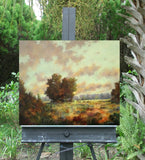 Original art for sale at UGallery.com | Fence Line by Gail Greene | $925 | oil painting | 20' h x 24' w | thumbnail 3