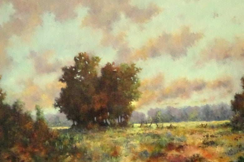 Fence Line by Gail Greene |   Closeup View of Artwork 