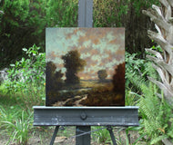 Original art for sale at UGallery.com | Golden Symphony by Gail Greene | $525 | oil painting | 16' h x 16' w | thumbnail 3