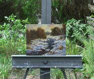 Original art for sale at UGallery.com | Remnants of Autumn by Gail Greene | $300 | oil painting | 8' h x 10' w | thumbnail 3