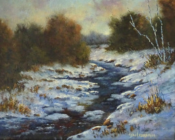 oil painting by Gail Greene titled Remnants of Autumn