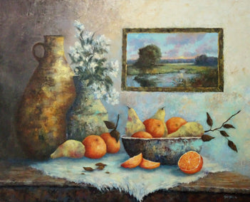 oil painting by Gail Greene titled Summer Sweet