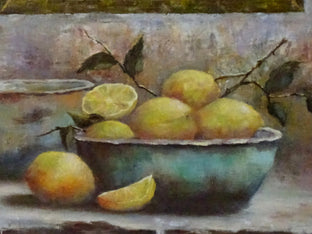 The Old Lemon Bowl by Gail Greene |   Closeup View of Artwork 