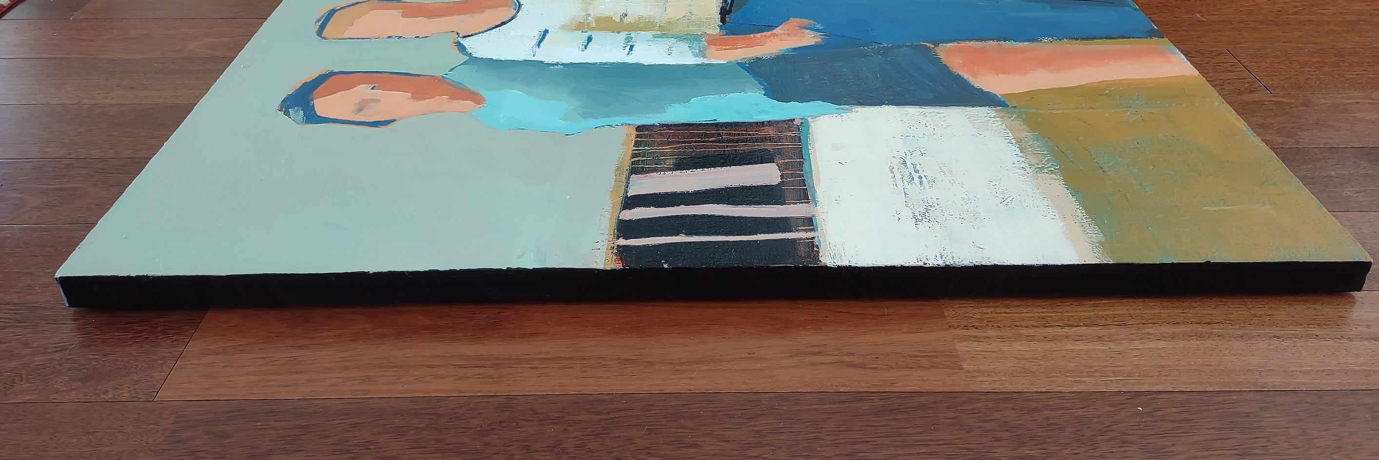 Couple by Gail Ragains |  Side View of Artwork 