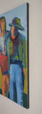 Original art for sale at UGallery.com | Dog Family by Gail Ragains | $3,950 | acrylic painting | 48' h x 36' w | thumbnail 2
