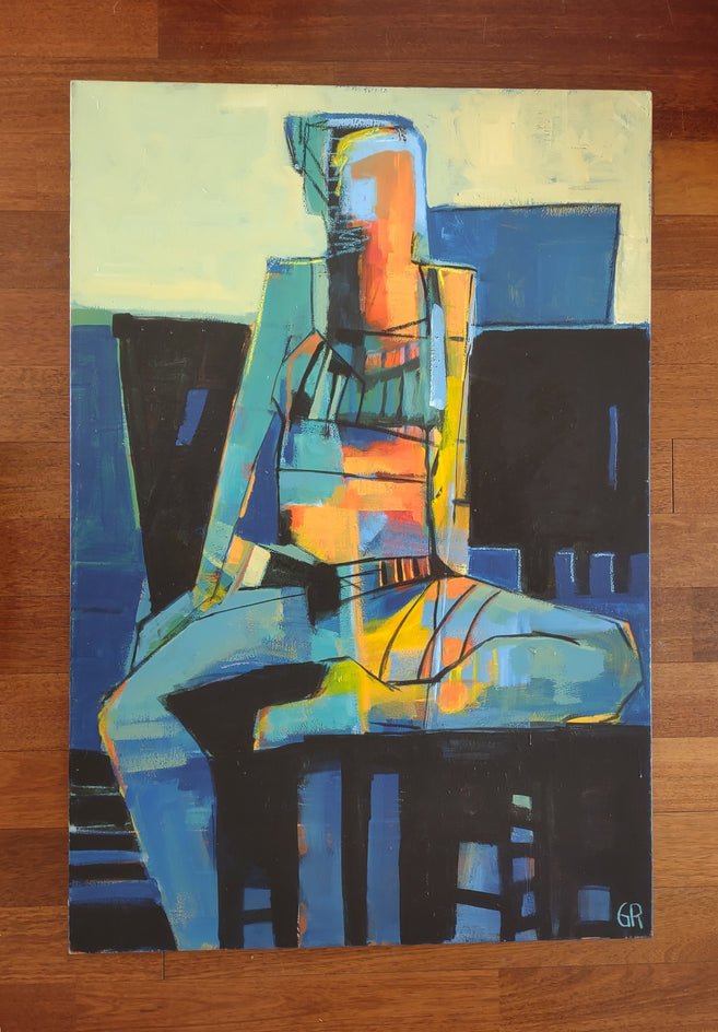 Midnight Swim by Gail Ragains |  Context View of Artwork 