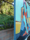 Original art for sale at UGallery.com | Triangle Pose by Gail Ragains | $3,750 | acrylic painting | 40' h x 40' w | thumbnail 2