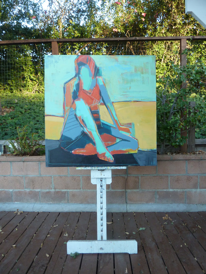 Triangle Pose by Gail Ragains |  Context View of Artwork 