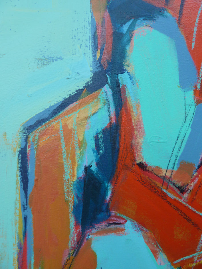 Triangle Pose by Gail Ragains |  Closeup View of Artwork 