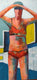Original art for sale at UGallery.com | Where's My Lane? by Gail Ragains | $3,100 | acrylic painting | 48' h x 24' w | thumbnail 1