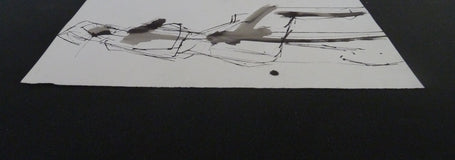 Original art for sale at UGallery.com | Gestural Ink Drawing #55 by Gail Ragains | $375 | ink artwork | 22' h x 15' w | thumbnail 2