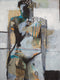 Original art for sale at UGallery.com | Abstract Collage Figure #1 by Gail Ragains | $1,100 | mixed media artwork | 30' h x 22' w | thumbnail 1