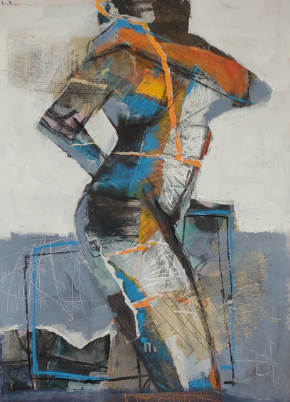 Abstract Collage Figure #3 by Gail Ragains | Artwork Main Image