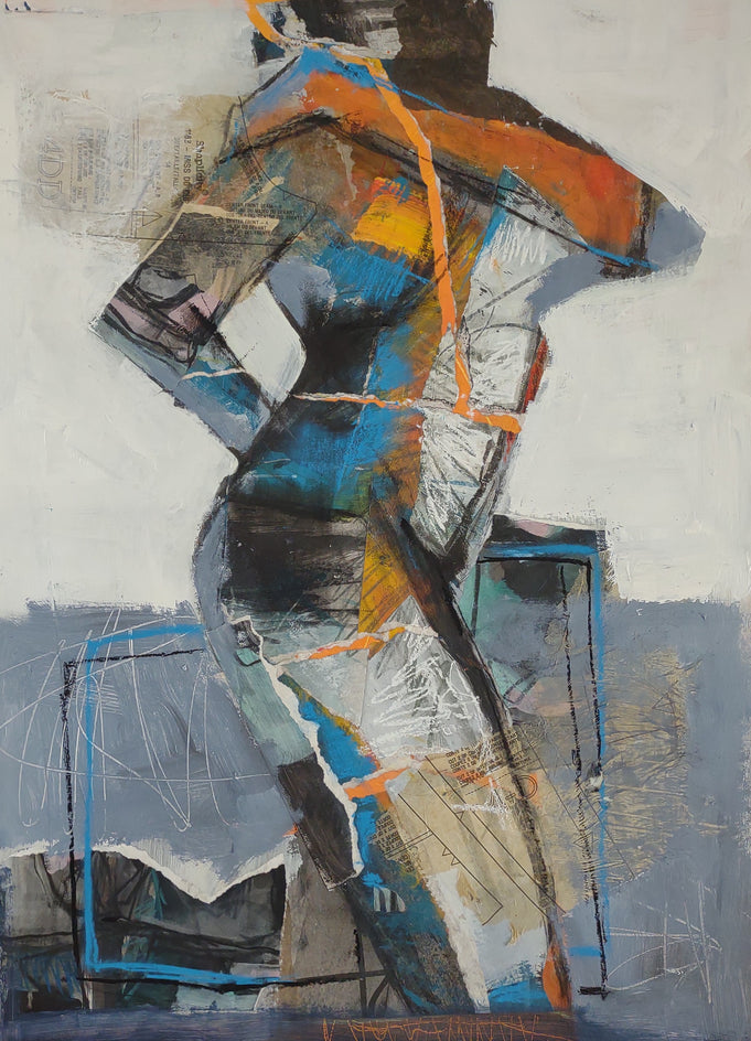 Abstract Collage Figure #3 by Gail Ragains |  Artwork Main Image 