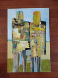 Original art for sale at UGallery.com | Collage Couple by Gail Ragains | $1,200 | mixed media artwork | 36' h x 24' w | thumbnail 3