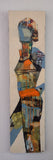 Original art for sale at UGallery.com | Collage Figure #3 by Gail Ragains | $1,475 | mixed media artwork | 48' h x 12' w | thumbnail 3