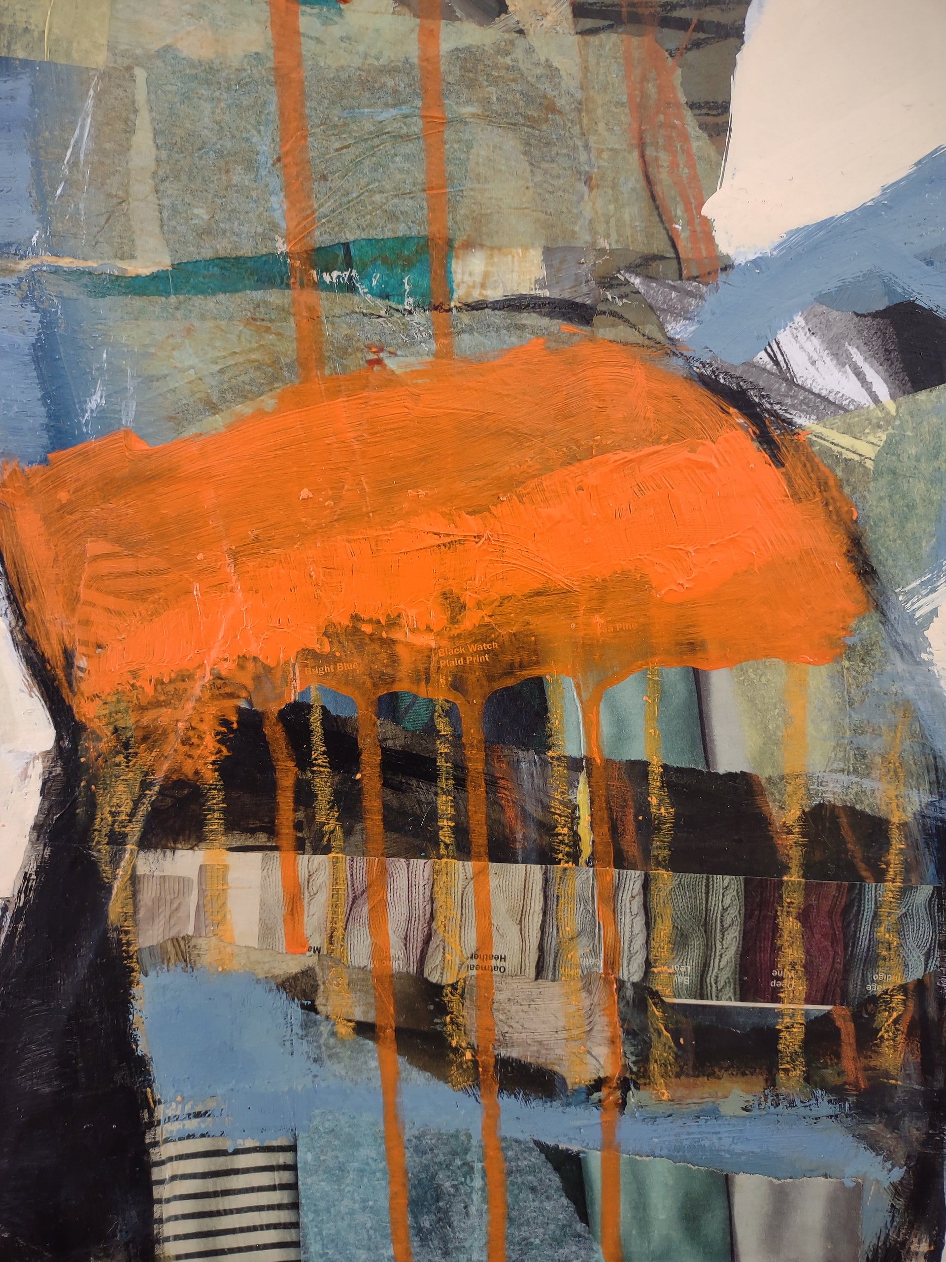 Collage Figure #3 by Gail Ragains - mixed media artwork | UGallery