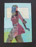 Original art for sale at UGallery.com | Gotta Go by Gail Ragains | $450 | mixed media artwork | 22' h x 15' w | thumbnail 3
