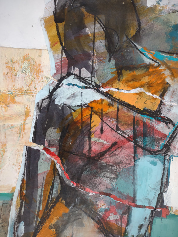 In Her Thoughts by Gail Ragains |  Closeup View of Artwork 