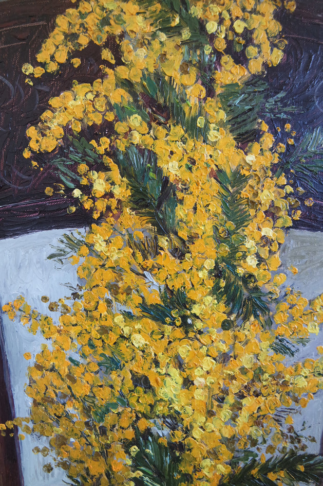 Mimosa by Galya Popova |  Closeup View of Artwork 