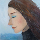 Original art for sale at UGallery.com | Tramontana by Galya Popova | $975 | oil painting | 11.8' h x 11.8' w | thumbnail 1