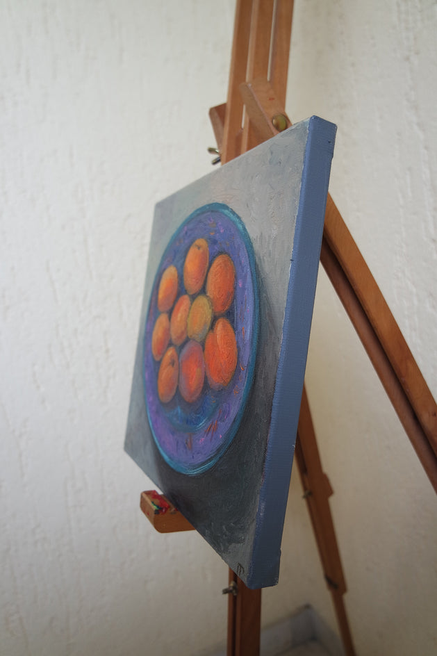 Warm Days by Galya Popova |  Side View of Artwork 