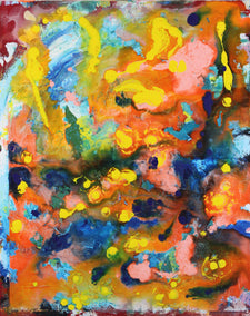 acrylic painting by Gary J. Noland Jr. titled What I Found