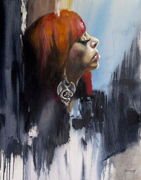 Original art for sale at UGallery.com | Dragon's Dream by Gary Leonard | $1,775 | mixed media artwork | 30' h x 24' w