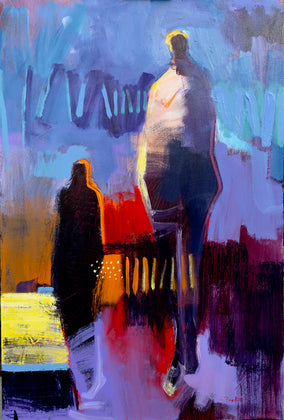 Original art for sale at UGallery.com | Distant Memory by Gena Brodie Robbins | $2,050 | acrylic painting | 36' h x 24' w