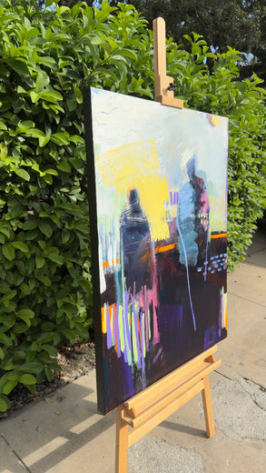 Letting Go by Gena Brodie Robbins |  Side View of Artwork 