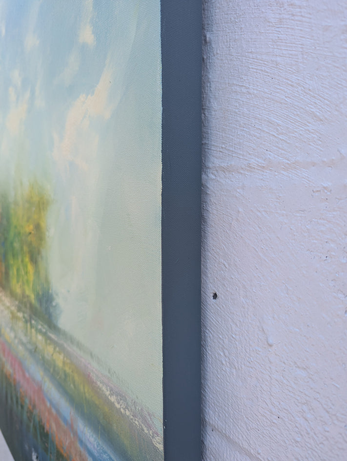 A Moment to Remember by George Peebles |  Side View of Artwork 