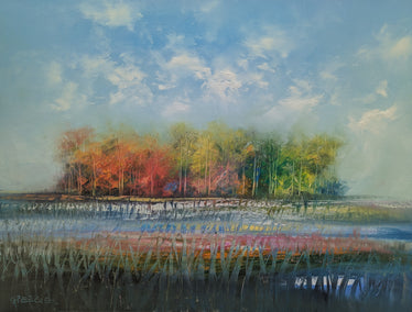 oil painting by George Peebles titled A Moment to Remember