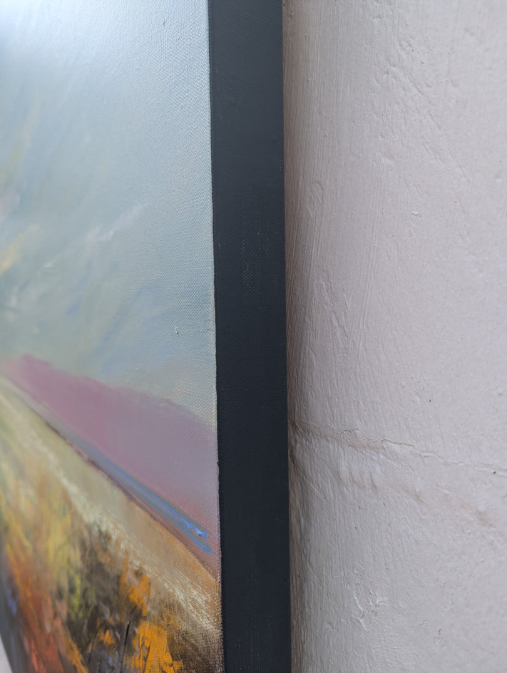 A Windy Day by George Peebles |  Side View of Artwork 