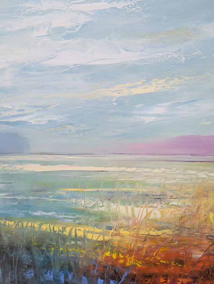 A Windy Day by George Peebles |  Closeup View of Artwork 