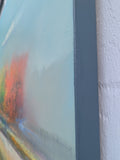 Original art for sale at UGallery.com | Autumn Color’s in Misty Land by George Peebles | $5,400 | oil painting | 30' h x 72' w | thumbnail 2