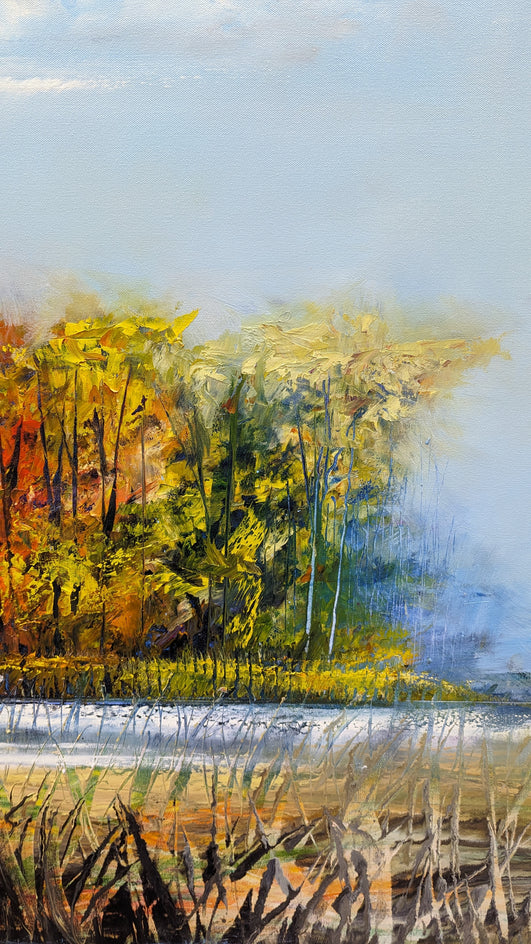 Autumn is Alive by George Peebles |  Closeup View of Artwork 