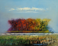 Original art for sale at UGallery.com | Autumn is Alive by George Peebles | $5,200 | oil painting | 48' h x 60' w | thumbnail 1