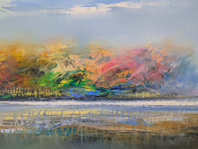 Backyard by George Peebles |   Closeup View of Artwork 