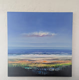 Original art for sale at UGallery.com | Blue Heaven by George Peebles | $3,500 | oil painting | 36' h x 36' w | thumbnail 3