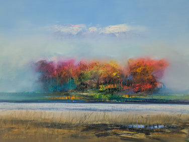 oil painting by George Peebles titled Colorful Day