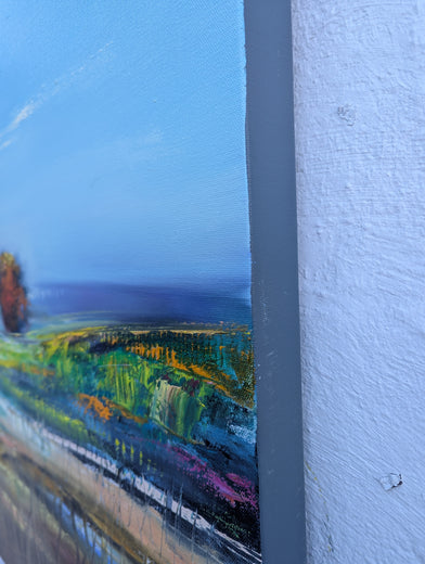 Mountain View by George Peebles |  Side View of Artwork 