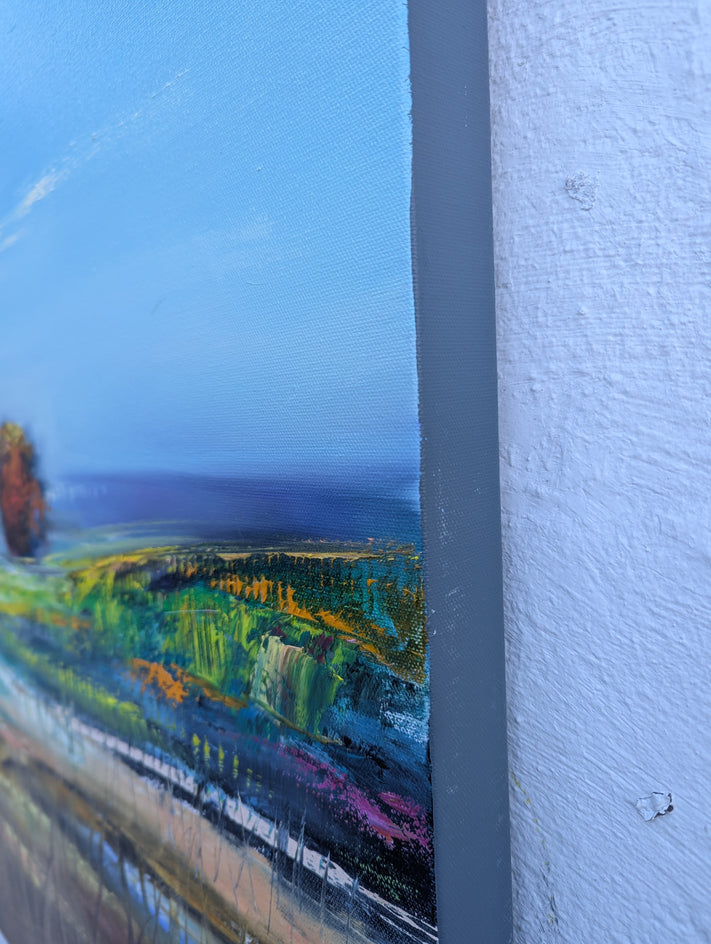 Mountain View by George Peebles |  Side View of Artwork 