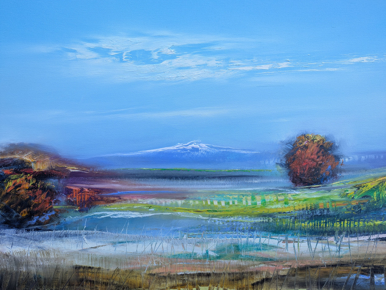 Mountain View by George Peebles |  Closeup View of Artwork 