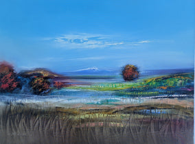 Original art for sale at UGallery.com | Mountain View by George Peebles | $1,825 | oil painting | 30' h x 40' w